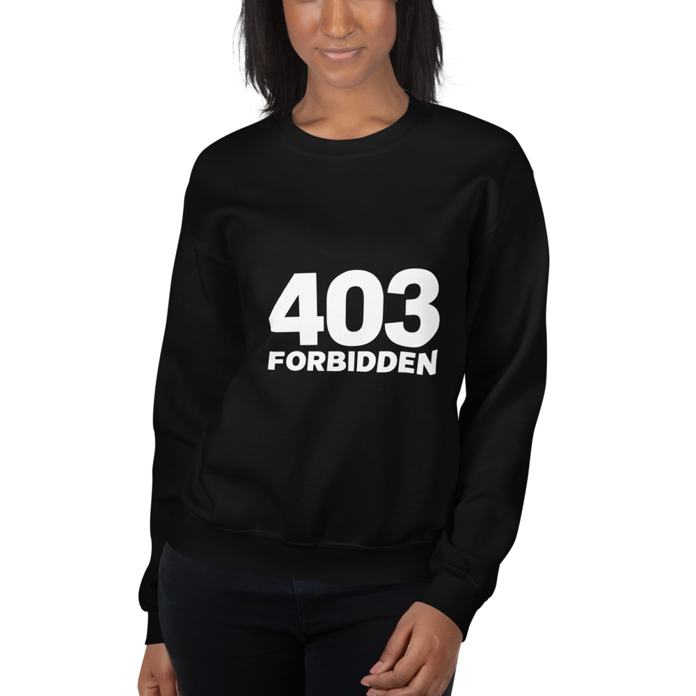 403 Unisex Sweatshirt · Unisex / Black / S