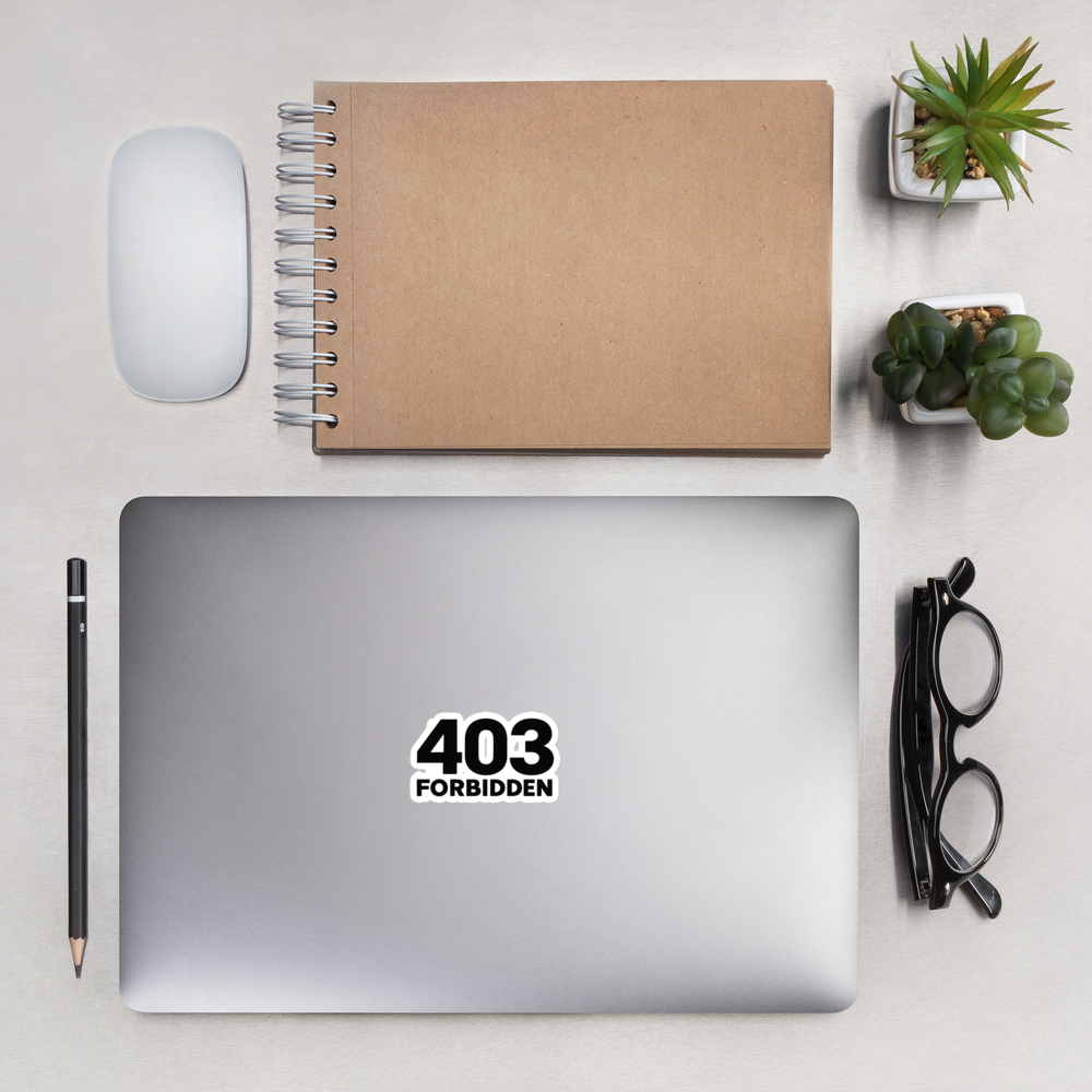 403 Sticker · White / 3″×3″
