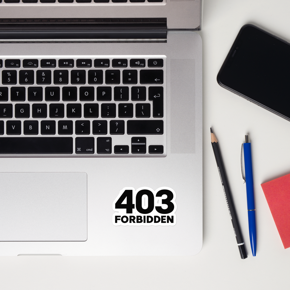 403 Sticker · White / 3″×3″
