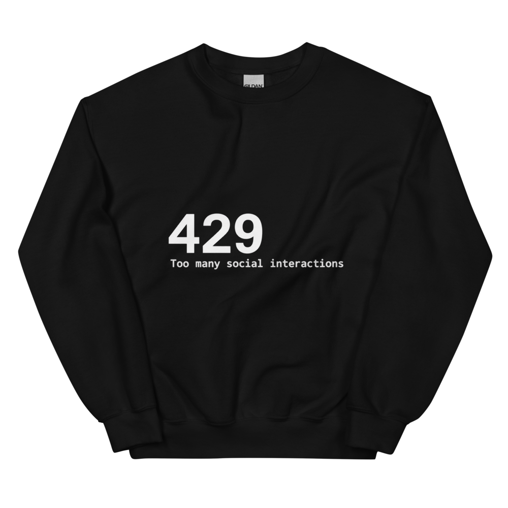 429 Sweatshirt · Unisex / Black / S