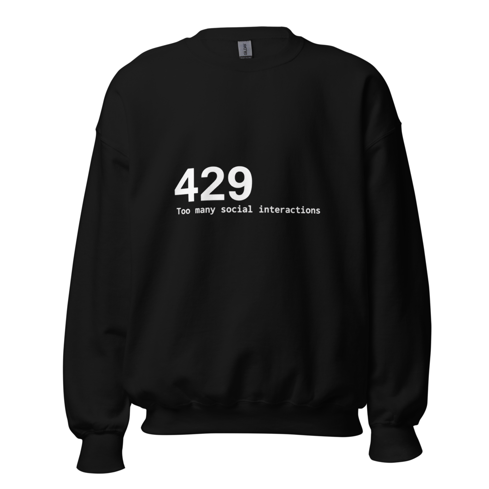 429 Sweatshirt · Unisex / Black / S