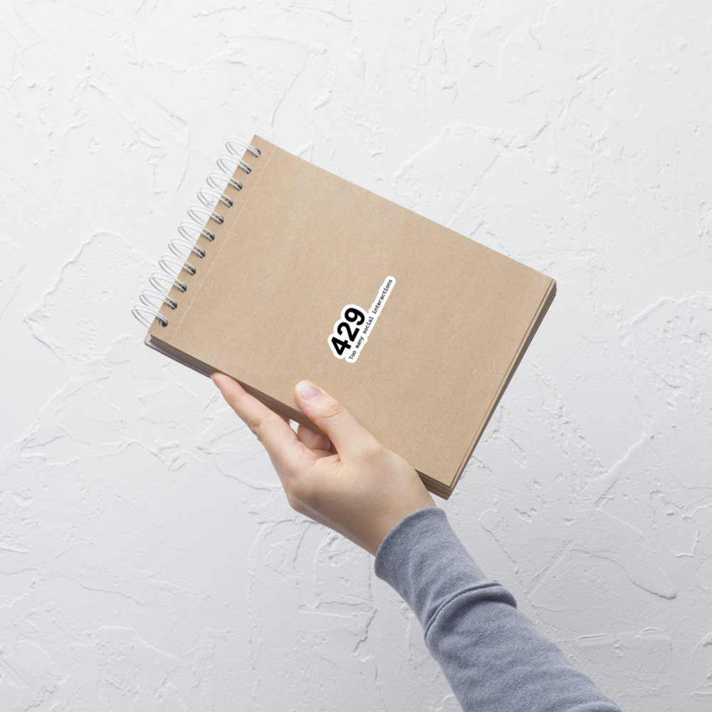 429 Sticker · White / 3″×3″