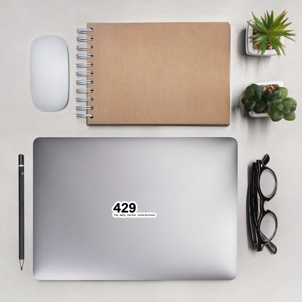 429 Sticker · White / 3″×3″