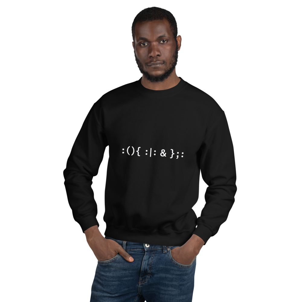 Bash Fork Bomb Sweatshirt · Unisex / Black / S
