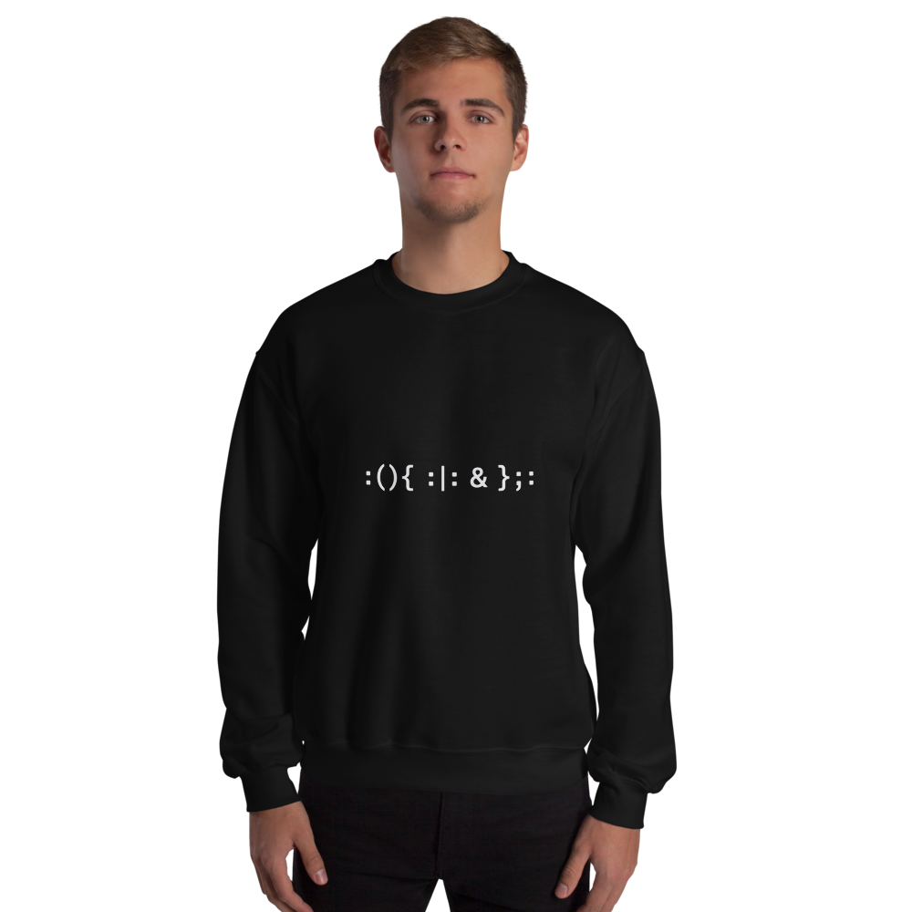Bash Fork Bomb Sweatshirt · Unisex / Black / S